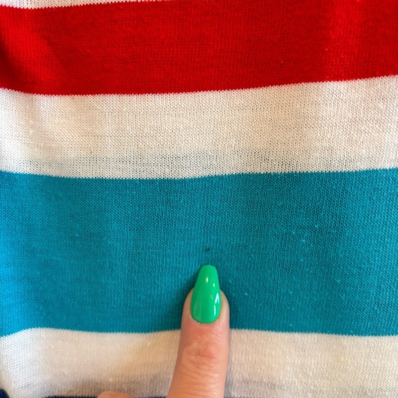 Knitite Vintage 80's Boys Wide Striped Short Sleeve Polo Shirt Size 2 Made U.S.A - Picture 4 of 9